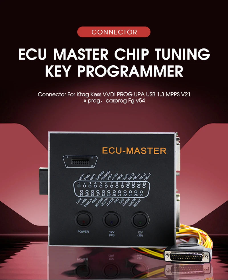ECU Master Connector Chip Programmer Tuning Key Piasini Carprog Immo Off Repair MPPS VVDI Key Programmer Tool For Orange5 XprogM
