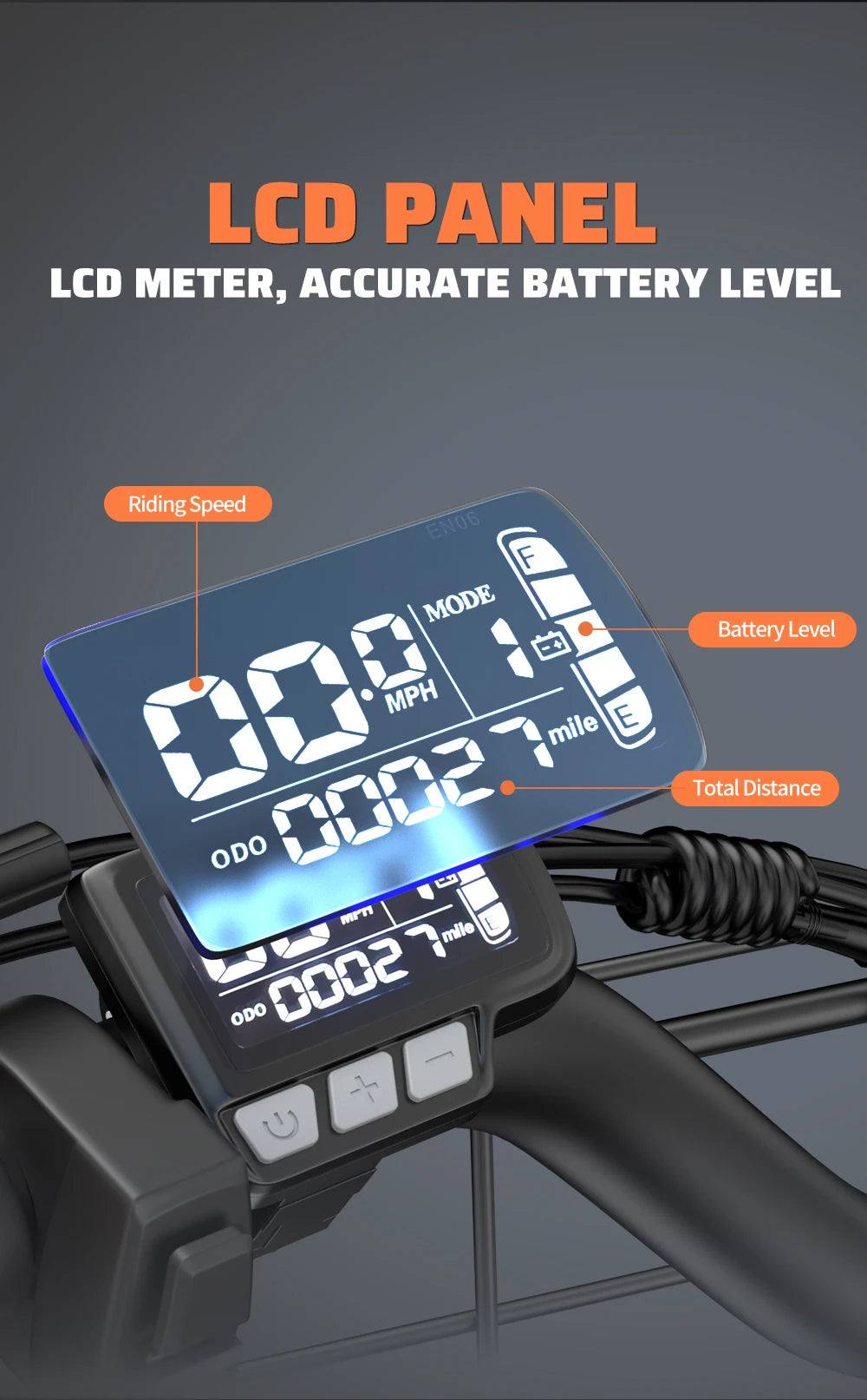 Kickwey LD20 Adult Electric Bike 1500w 32MPH 48V20ah Mountain Electric Bicycle 20 Inch Fat Tire Motorcycle E Bike