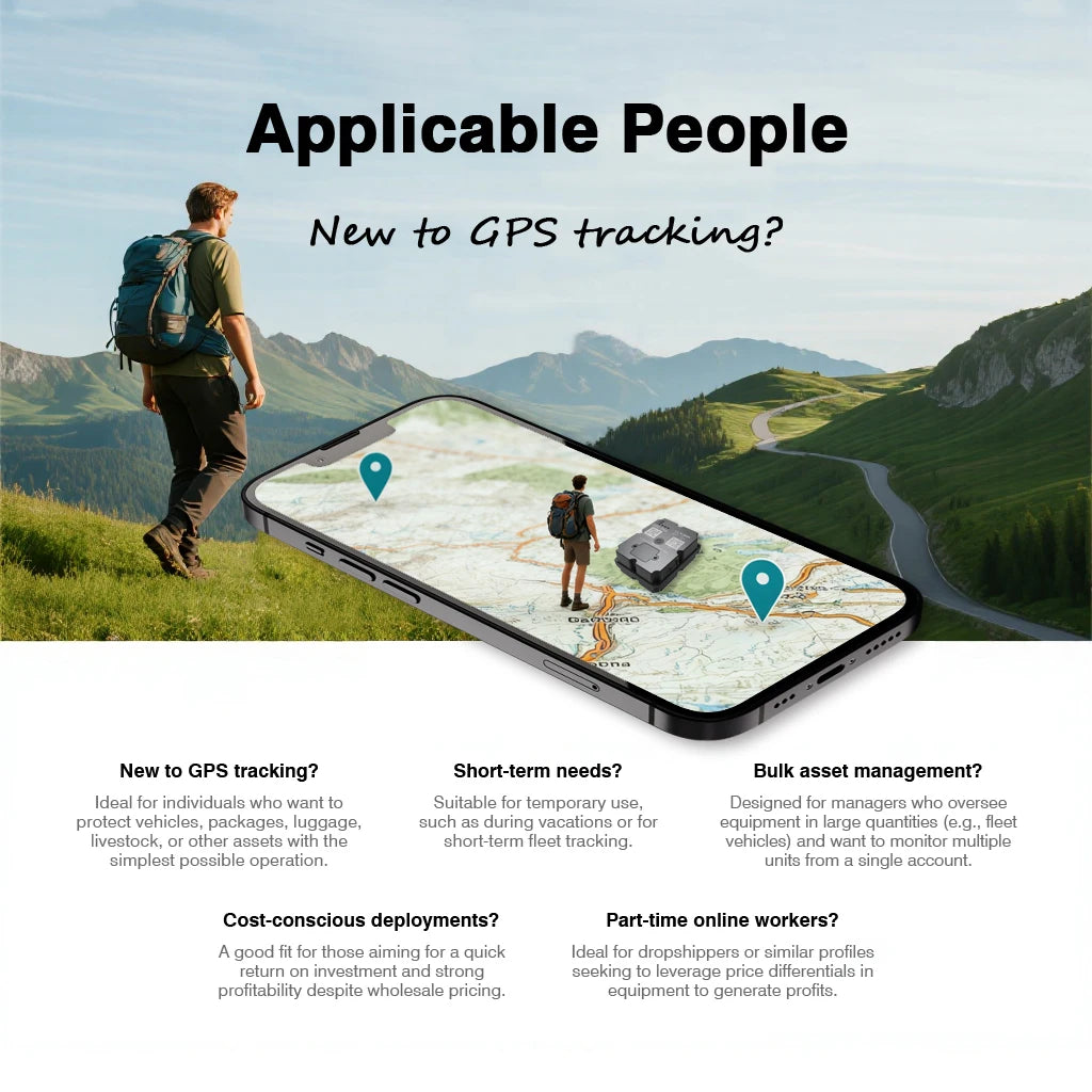 Best 4G Anti-Theft GPS Tracker for Car/Motorcycle - ‌Strong Magnetic Vehicle Locator with Paid APP Tracking/Security Protection