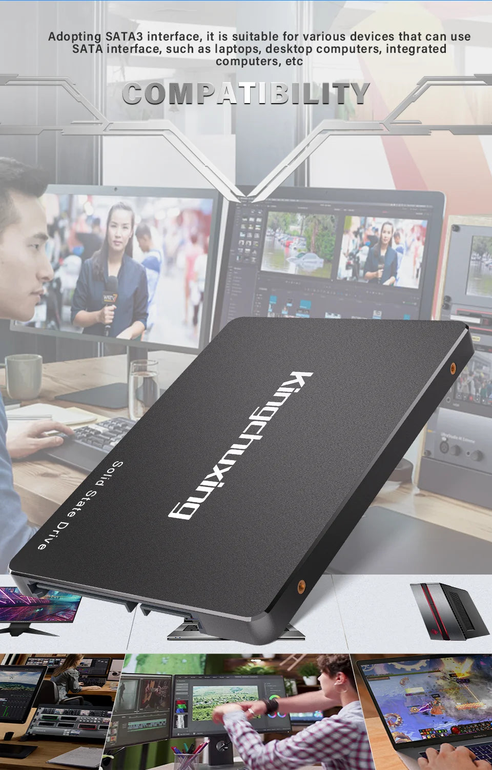 Promo Kingchuxing Ssd Sata 128gb Hard Drives Ssd 120gb 240gb Notebook 2.5 Ssd Drive For Desktop Laptop