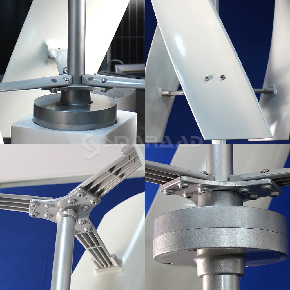 5000W 10000W Vertical Wind Turbine  12V/24V/48V Low Noise Free MPPT Controller Duty-Free Delivery In Poland