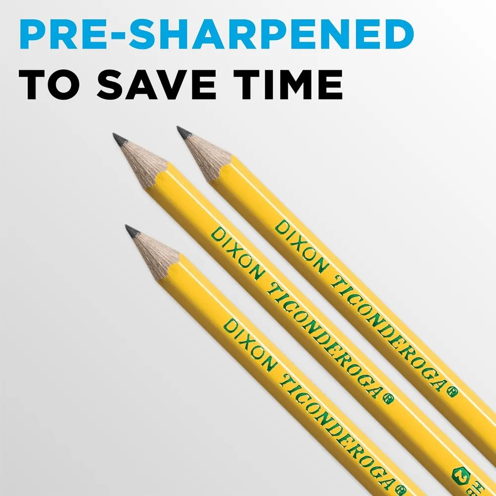 Wood Cased Pencils Pre Sharpened Number 2 HB Soft Lead for School Office Writing Sketching and Drawing Bulk Pack of 18 Yellow Pencils Ready to Use Smooth Writing Experience No Sharpener Needed Perfect for Students