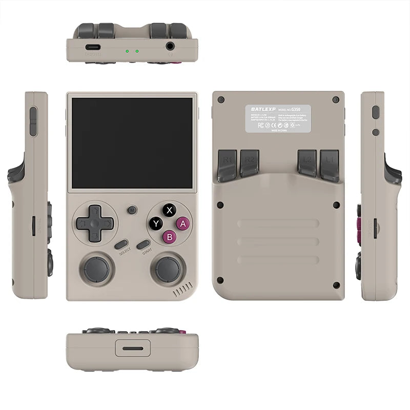 G350 Handheld Game Console 3.5'' IPS Screen Linux System Dual Joystick Vibration Motor Retro Portable Video Console Gift