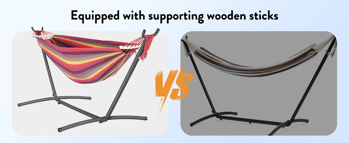 GYROOR Adjustable Outdoor Stand Hammock With Storage Bag
