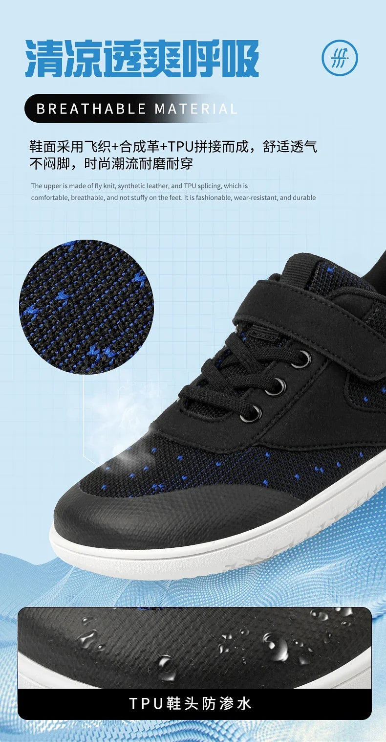 Little Big Kid Wide Barefoot Shoes Boys Girls Minimalist Sneakers Lightweight Non Slip Narutal Children Walking Shoes Skate Flat