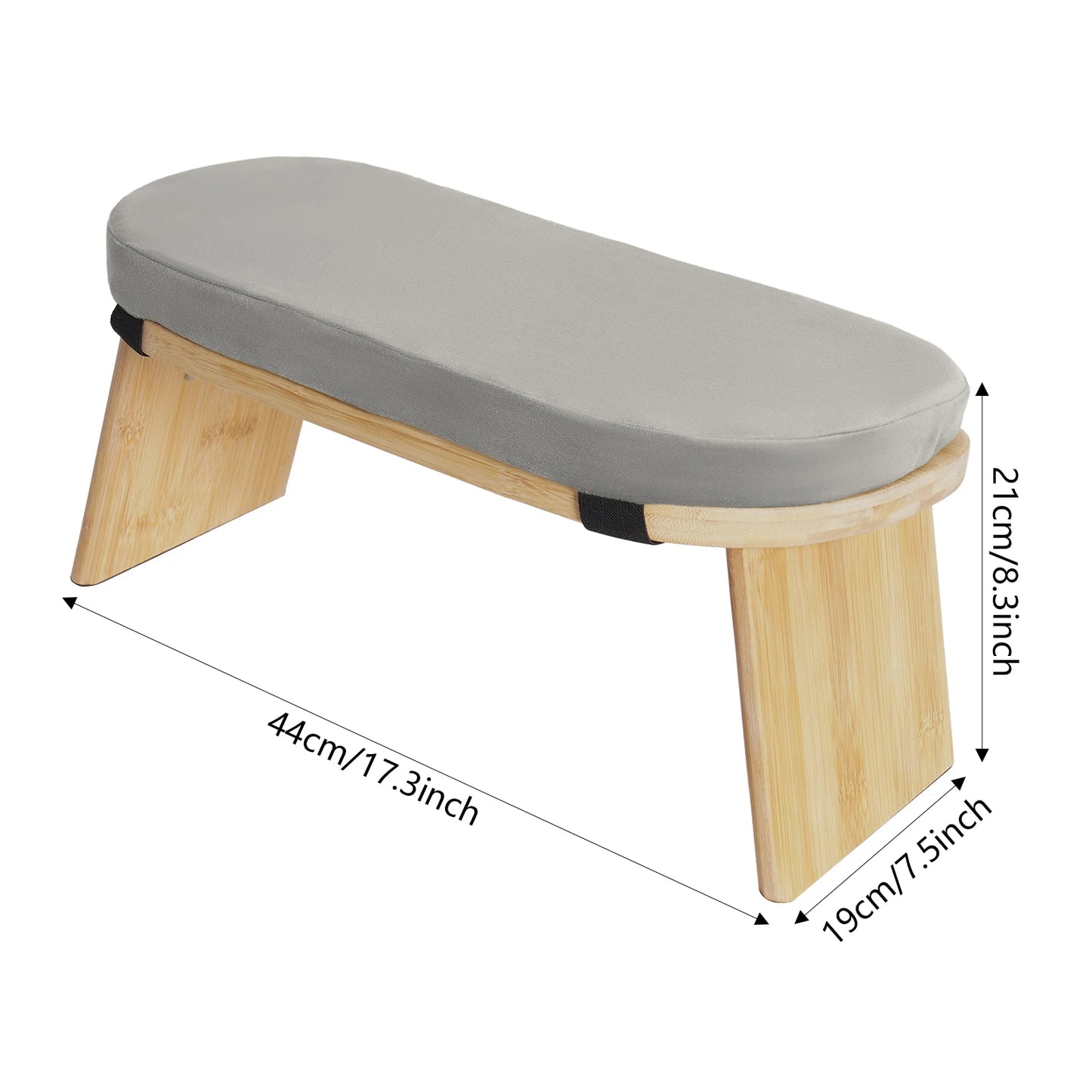 Foldable Meditation Bench Kneeling Meditation Stool for Home Kneeler Meditations Yoga Prayer Coffee/Gray/Green