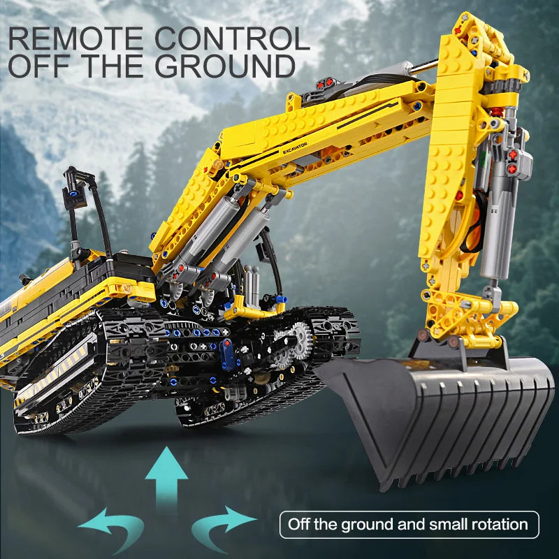 Mould King 13112 Technical Car Toys The Motorized MOC-2513 Excavator Building Block Assembly Excavator Brick Kids Christmas Gift