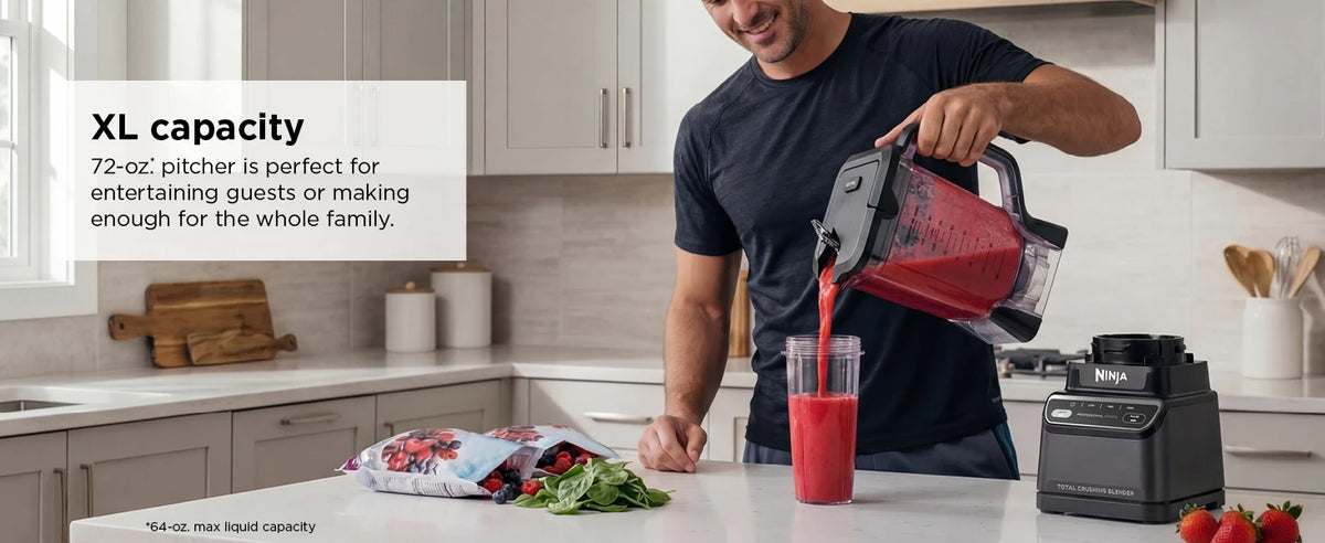 Professional Blender 2.0 | Milkshake Maker, Beverage Blender, Grinder, Ice Crusher | All-in-one ice crushing technology, Auto-iQ automatic intelligent program, 1200 watts power, extra-large 72 ounce blending cup