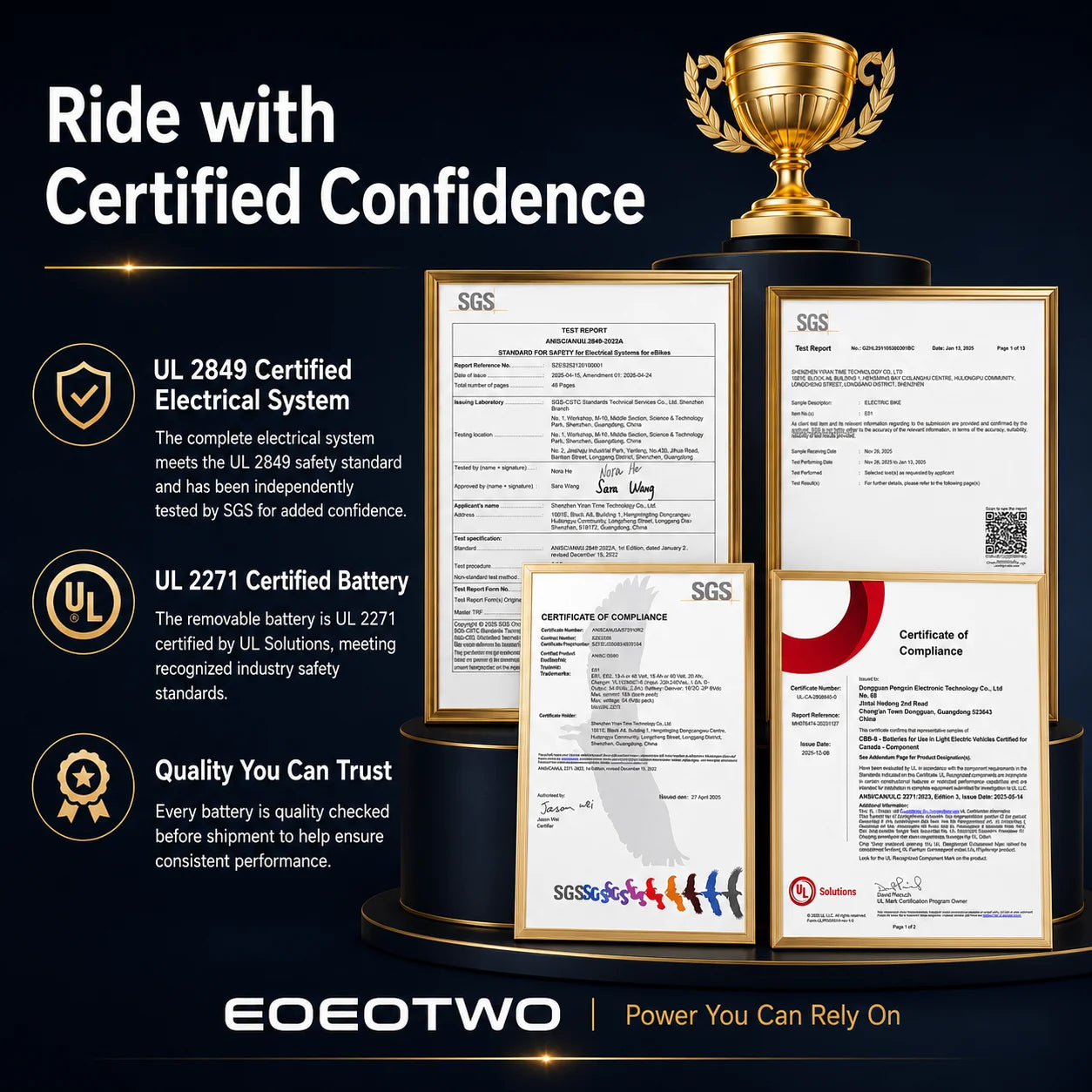 EOEOTWO 26" Fat Tire Electric Bike for Adults, 1000W Motor 1500W Peak, 48V 15Ah Battery, 34 MPH Max Speed, Up to 60 Miles Long Range