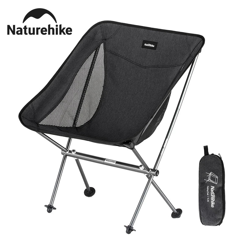 Naturehike Ultralight Folding Chair L04 150kg Load Capacity for Fishing Picnic Outdoor Hiking Moon Chair Portable Relax Chair