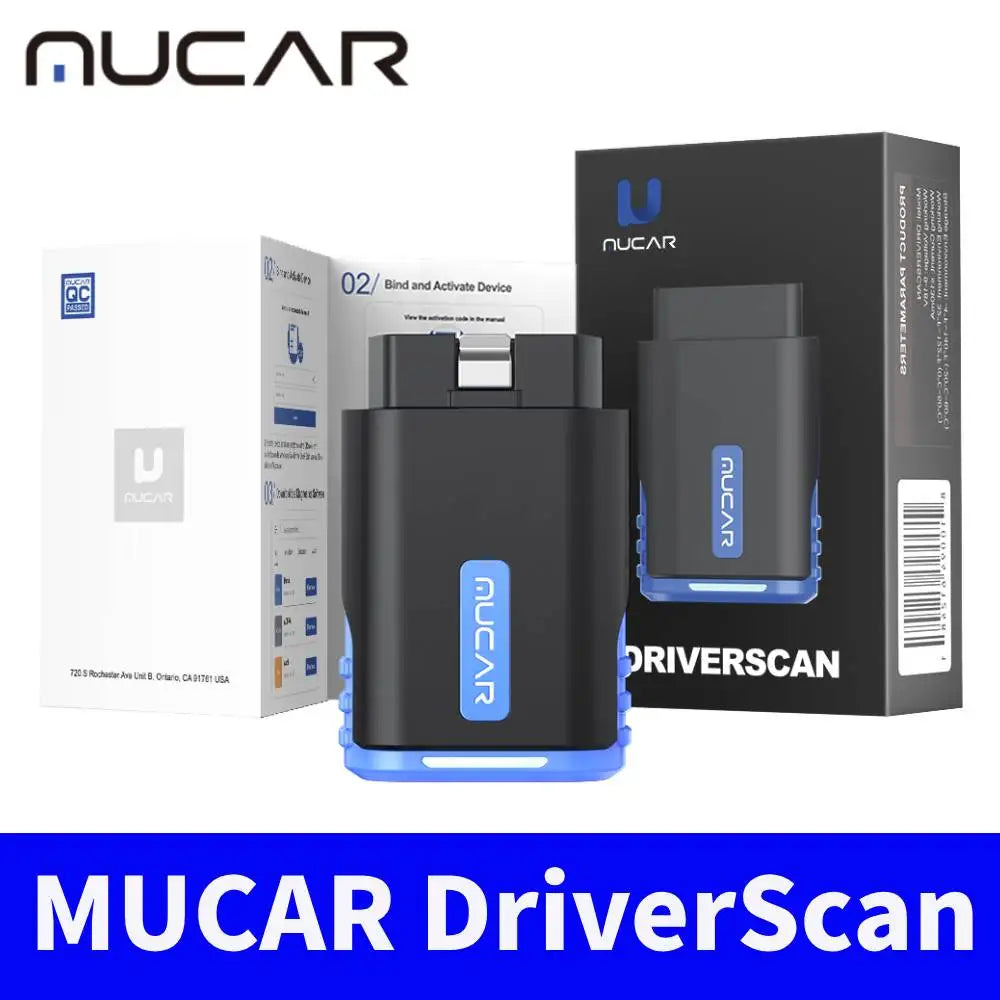 MUCAR Driverscan Automotive Diagnostic Tools Obd 2 Scanner All Cars Full System Code Reader 15 Resets Bi-Directional Scan Tool
