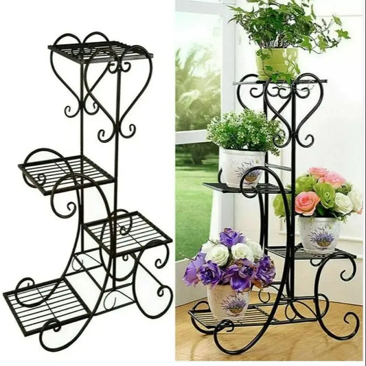 Metal Plant Stand For Indoor Outdoor Garden Display Rack