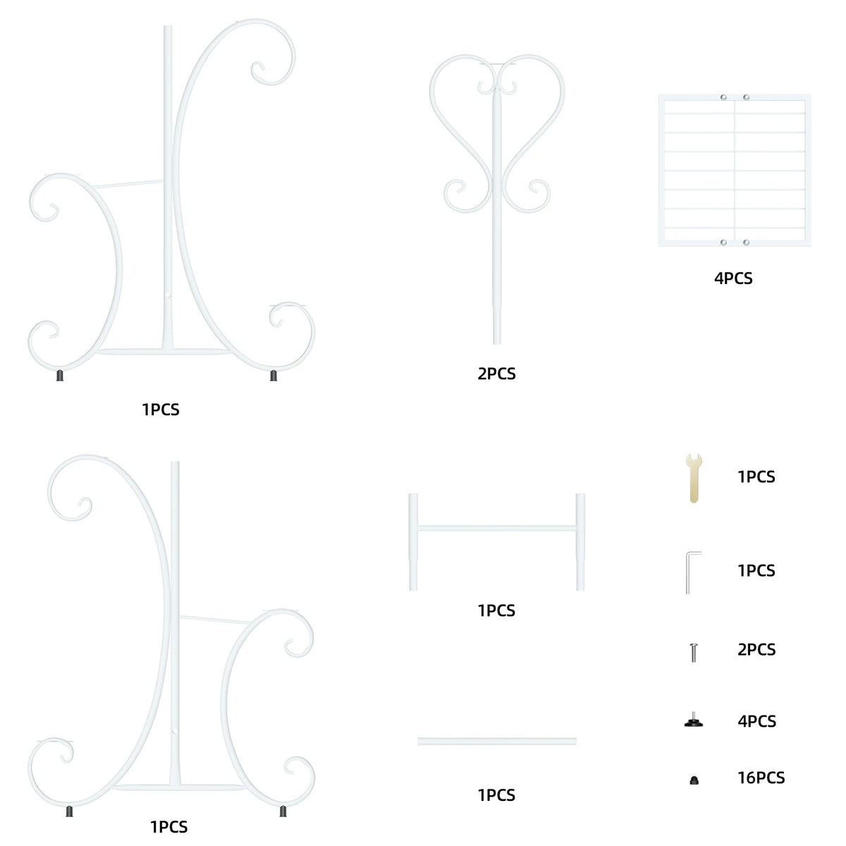Metal Plant Stand For Indoor Outdoor Garden Display Rack