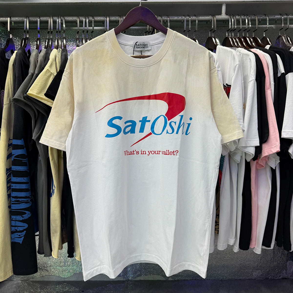 Free shipping New Satoshi Nakamoto Lost Boys T-shirt Printed with Washed Oversized 100% cotton Men Women T-shirts Y2K Fashion streetwear