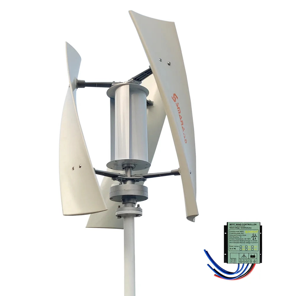 5000W 10000W Vertical Wind Turbine  12V/24V/48V Low Noise Free MPPT Controller Duty-Free Delivery In Poland