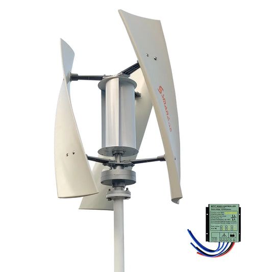 5000W 10000W Vertical Wind Turbine  12V/24V/48V Low Noise Free MPPT Controller Duty-Free Delivery In Poland