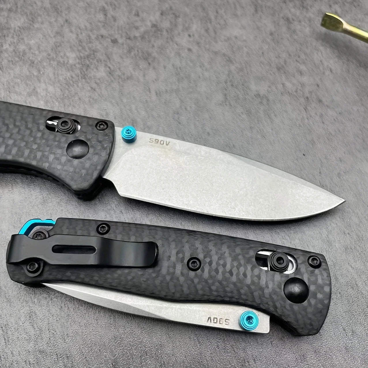 Outdoor Kitchen Utensils Tool Convenient Cutting Tool Folding Knife Carbon Fiber Handle Top Quality Must for Men with Shaft Lock