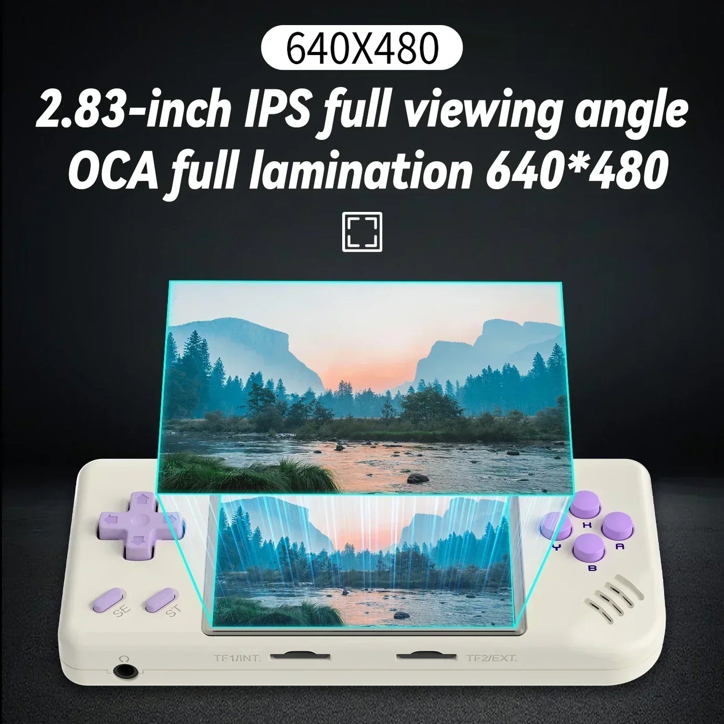 ANBERNIC RG28XX Handheld Game Console 2.83'' IPS Screen Video Output Portable Video Player Ebook Reader Player Gifts Mini