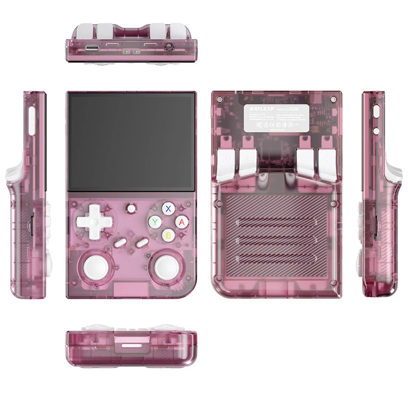 G350 Handheld Game Console 3.5'' IPS Screen Linux System Dual Joystick Vibration Motor Retro Portable Video Console Gift