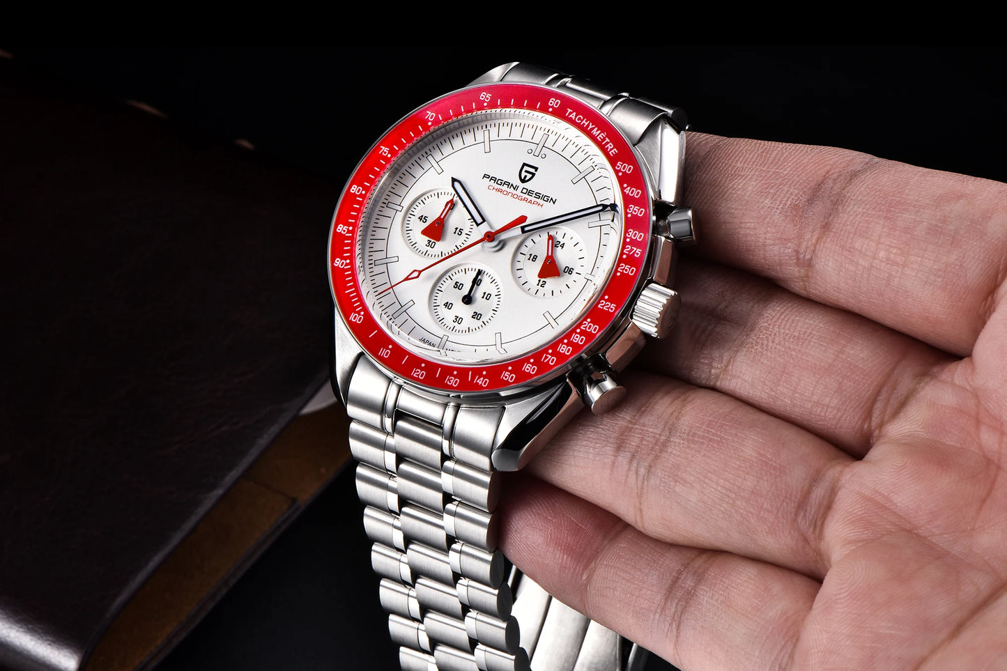 PAGANI DESIGN 1701 Moon Men's Watches Luxury Chronograph Quartz Watch For Men AR Sapphire Glass 100M Waterproof Wristwatch 2026