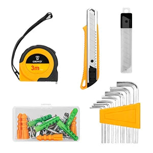 DEKO 126Pcs Power Tool Combo Kits with 8V Cordless Drill,10MM 3/8'' Keyless Chuck,Professional Home Household DIY Hand Tool Kits