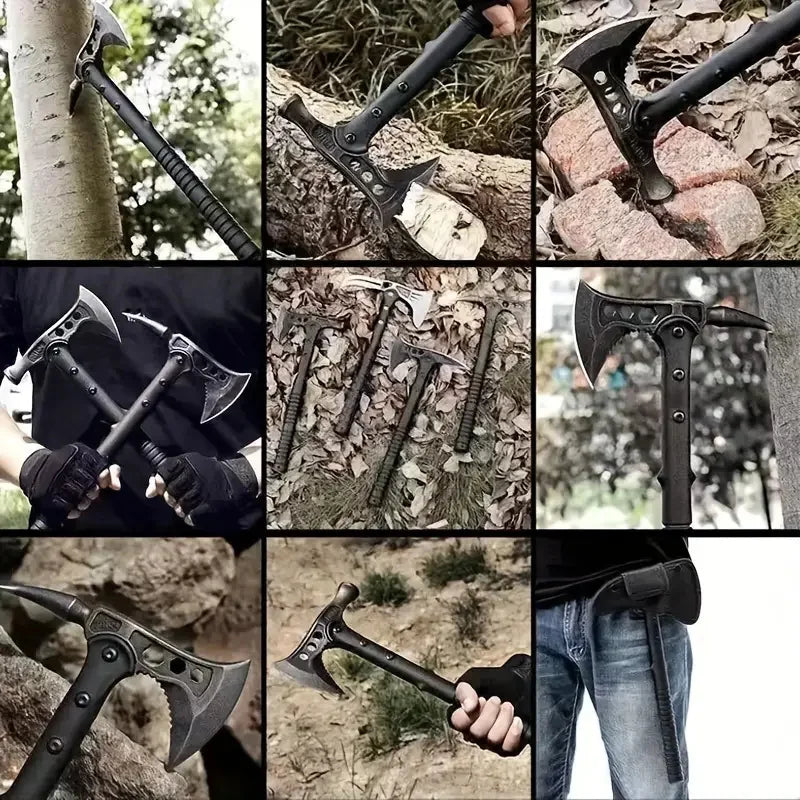 An outdoor tool Demon Axe, Outdoor Axe, Hack Axe, Camping Multipurpose Axe, suitable for lumberjacks, a must for outdoor work
