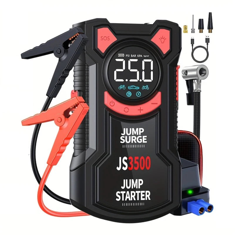 Paivioroku 5 In 1 Car Jump Starter Integrated Air Pump