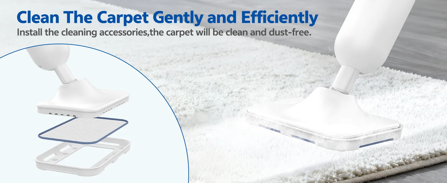 INSE Powerful Steam Mop High Temperature 6 in 1 Scrubbing Steam Cleaner Detachable Floor Steam Mop for Hard Floor Carpet Kitchen