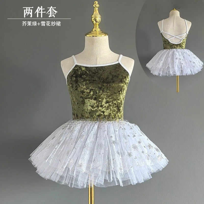 Girl's Gymnastics Leotard Ballet Training Suit Kids Jumpsuits Summer Ballet Outfits Leotards for Girls Clothing Children's Sets