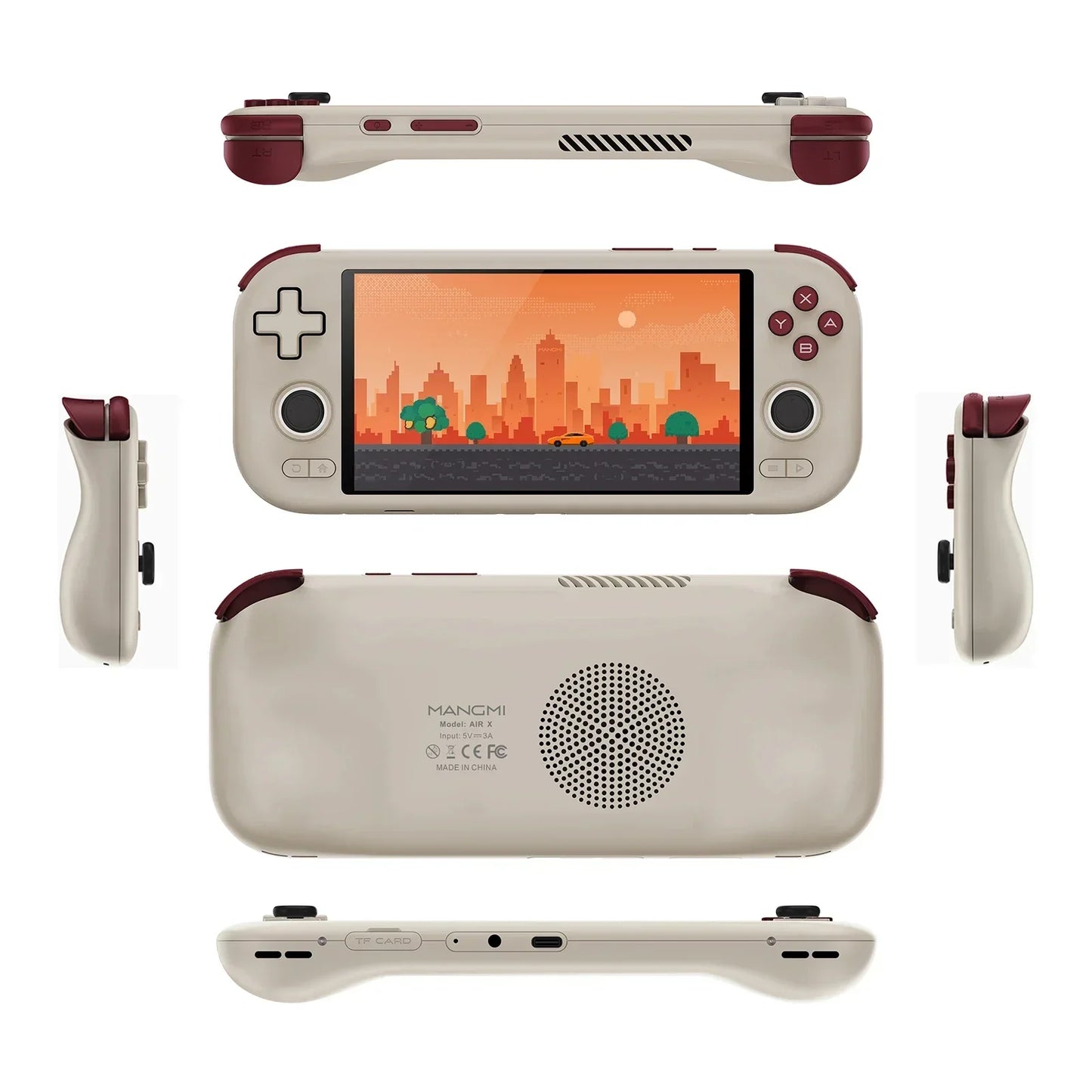 Ampown MANGMI AIR X Handheld Game Console Snapdragon 662 5.5'' Touchscreen Android 14 Active Cooling Fan 15W Fast Charging RGB