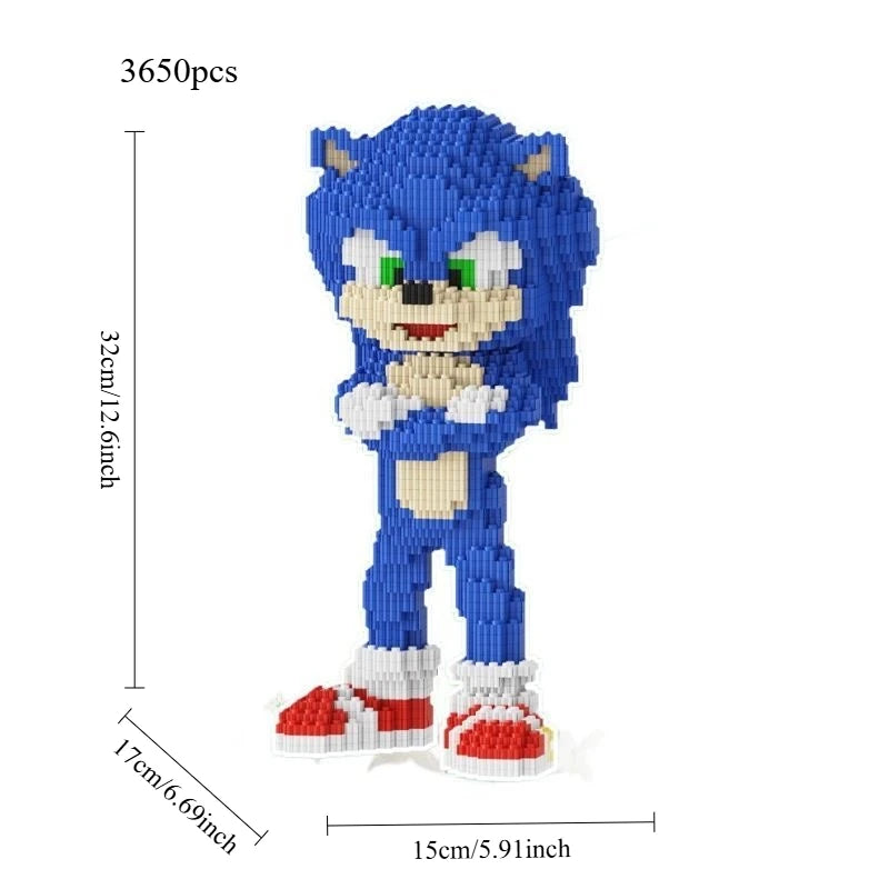 3650pcs SONIC Building Block Toy Model Children's Assembly Building Block Toy Series Granular Brick Kids Christmas Gift