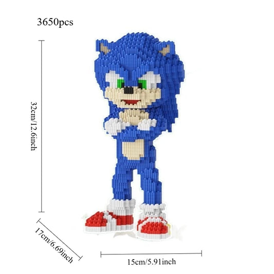 3650pcs SONIC Building Block Toy Model Children's Assembly Building Block Toy Series Granular Brick Kids Christmas Gift