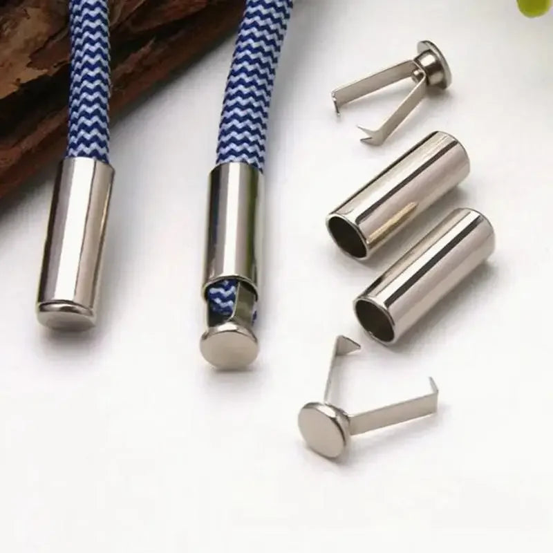 10pcs Heavy Duty Cord Locks Adjustable Metal Clips Secure Fastening for Shoelaces Bags Hoodies DIY Crafts Organizing Cables