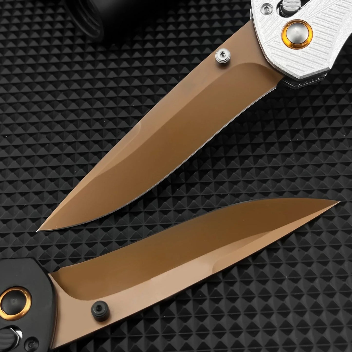 Factory Direct 710 Silver Handle Folding Pocket Knife, 9Cr18MoV Sharp Blade with Light Aviation Aluminum Handle, Custom Logo Engraving Supported, Gift Knife for Birthday & Holiday, Wholesale & Retail Available, US Local Wareh