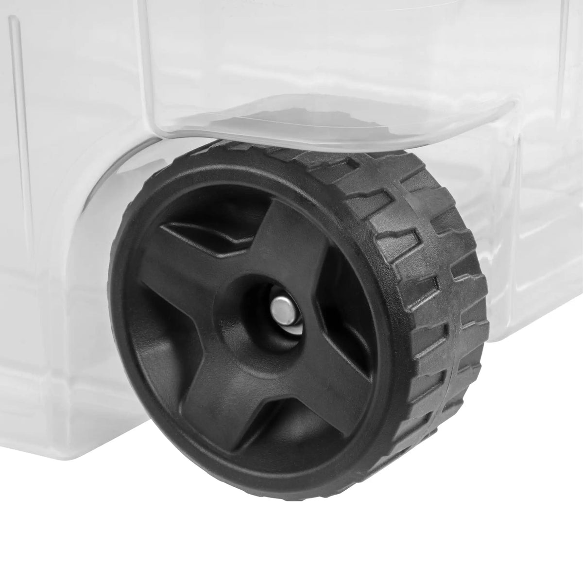 Sterilite Extra Large Storage Bin, 40 Gallon Wheeled Plastic Storage Container with Handle, Black, Pack of 2, Industrial
