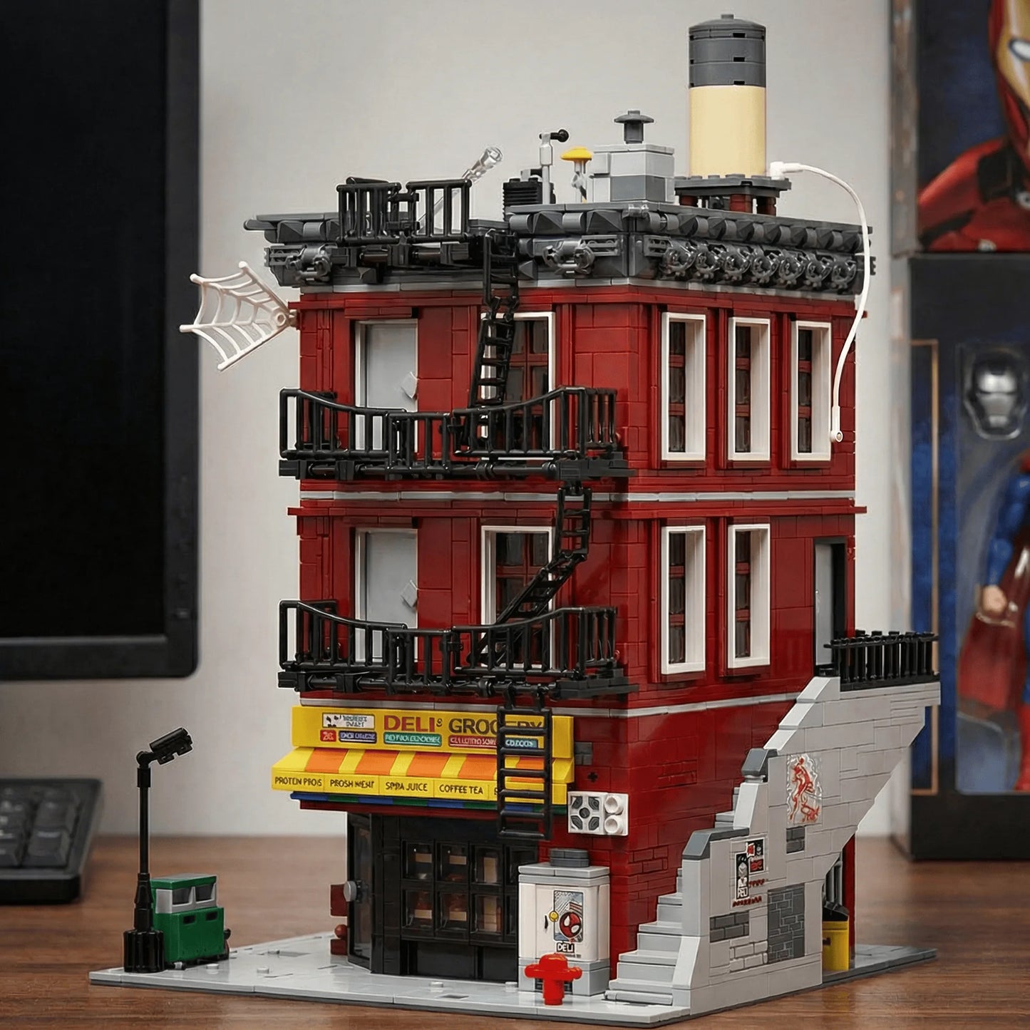 Movie Hero Architecture Series Building Sets Film Architecture Modular Building Block Assembly Model Adult Toy Collectible Gifts