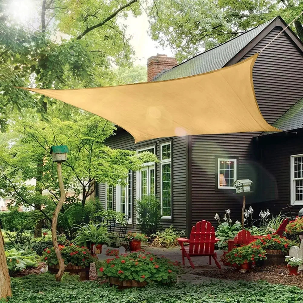 Waterproof Sun Shelter Sunshade Protection Shade Sail Awning Camping Shade Cloth Large For Outdoor Canopy Garden Patio 40%OFF