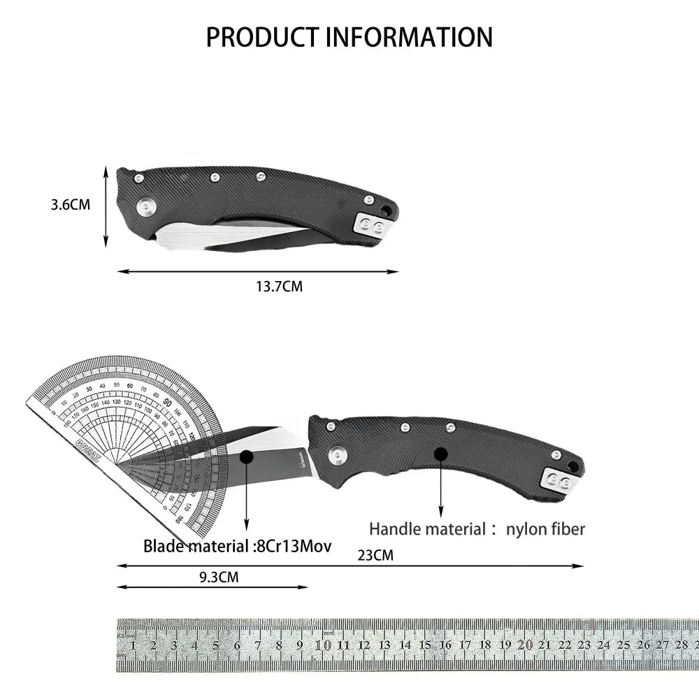 DIY Folding Pocket Knife For Outdoor Survival Fishing And Camping