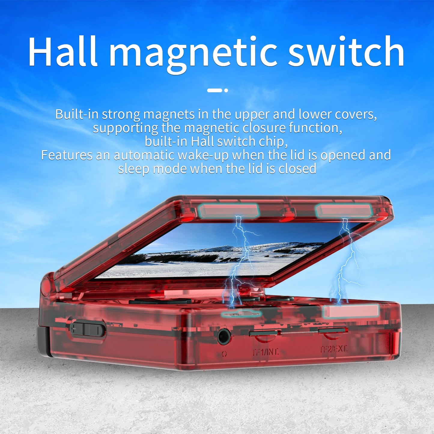 ANBERNIC RG35XXSP Flip Retro Handheld Game Console Linux 64bit WiFi Bluetooth Retro Video Gaming Console Online Play HDMI-TV Out