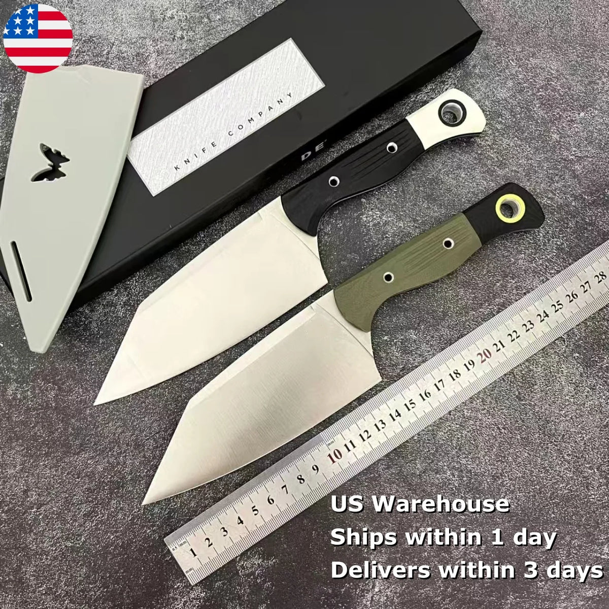 Ship from USA Warehouse 1-3 Days Delivery! BM 4010-02 Folding Knife CPM 154 High Hardness Steel G10 Handle Outdoor Survival Tactical Knife EDC Pocket Knife Camping Hiking Tool