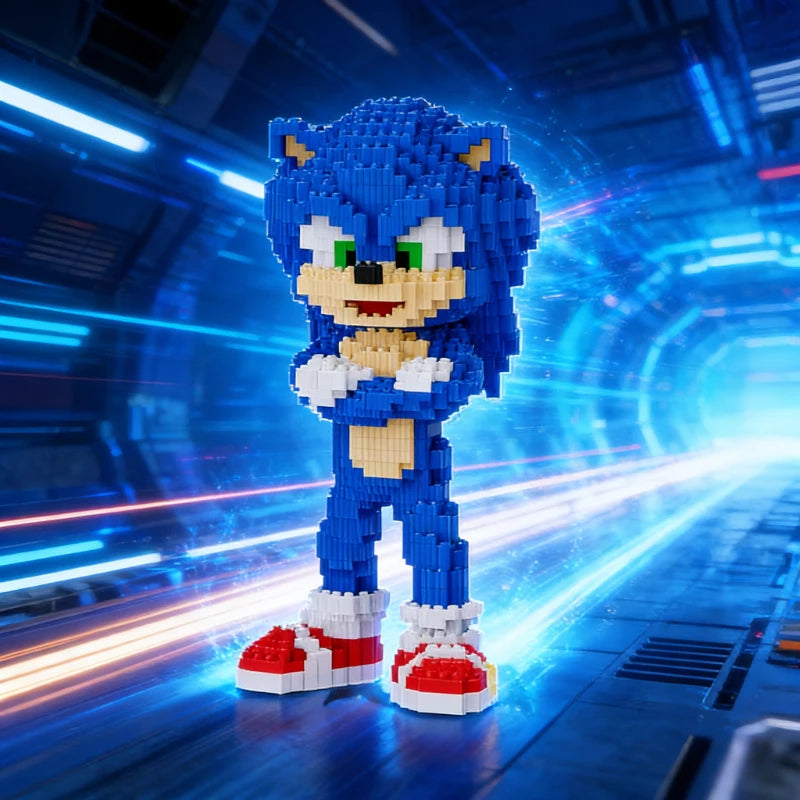 3650pcs SONIC Building Block Toy Model Children's Assembly Building Block Toy Series Granular Brick Kids Christmas Gift