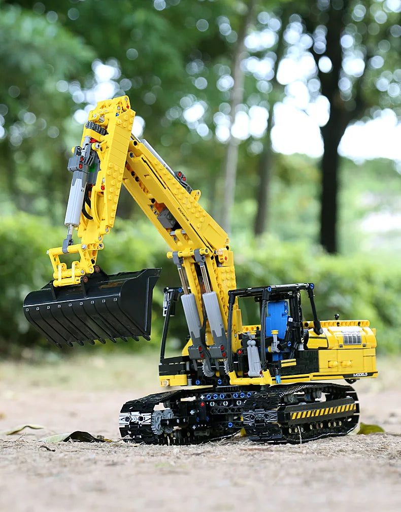 Mould King 13112 Technical Car Toys The Motorized MOC-2513 Excavator Building Block Assembly Excavator Brick Kids Christmas Gift