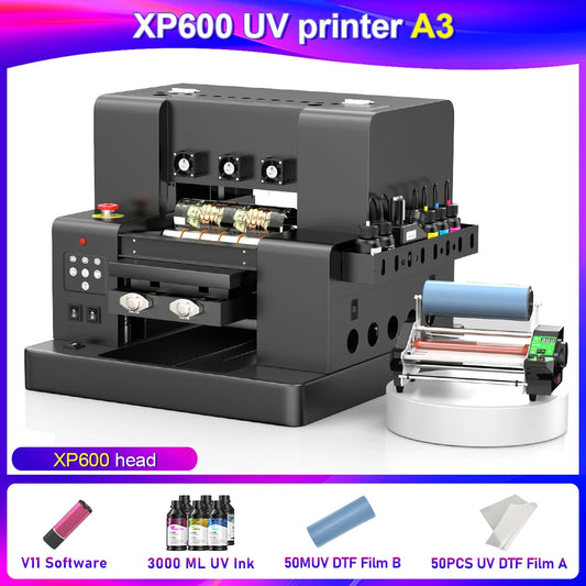 OYfame US EU Stock A3 A4 DTF Printer Impresora UV DTF A3 For Epson XP600 DTF Tshirt Printing Machine A3 For L805 UV DTF Printer