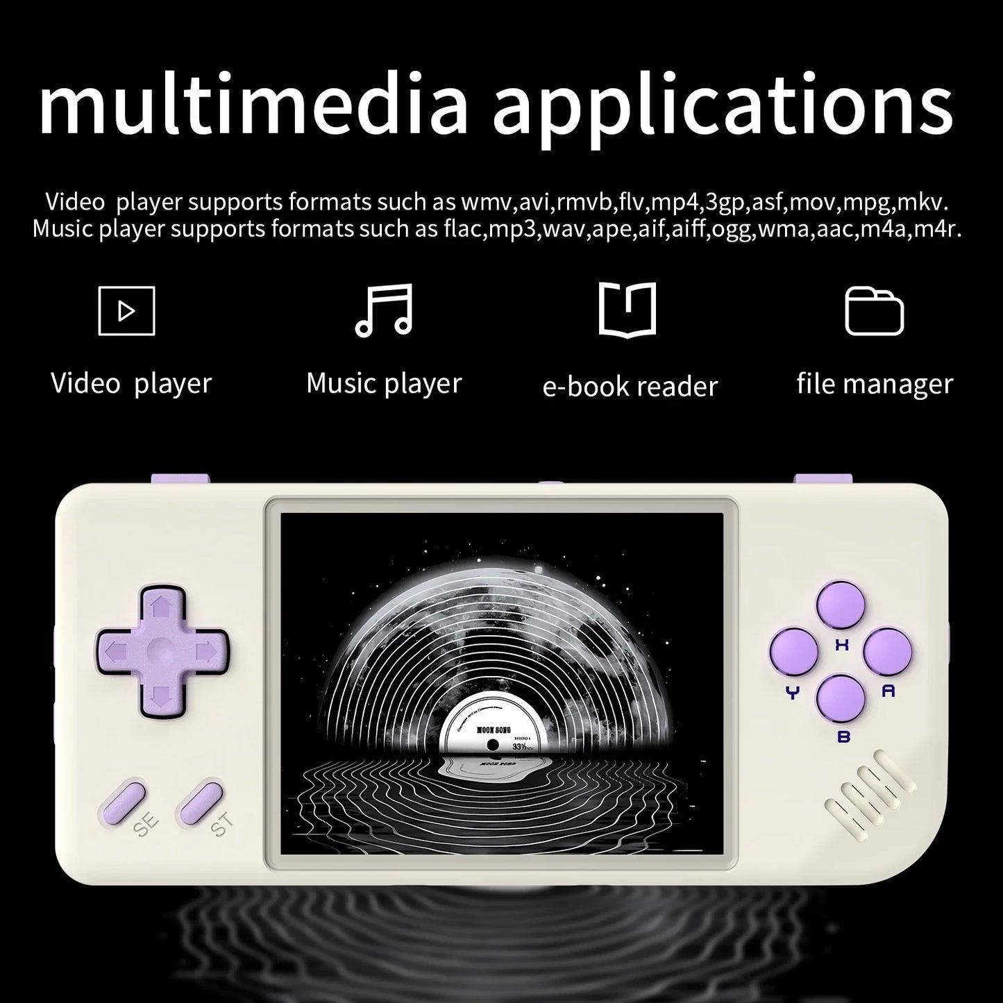 ANBERNIC RG28XX Handheld Game Console 2.83'' IPS Screen Video Output Portable Video Player Ebook Reader Player Gifts Mini