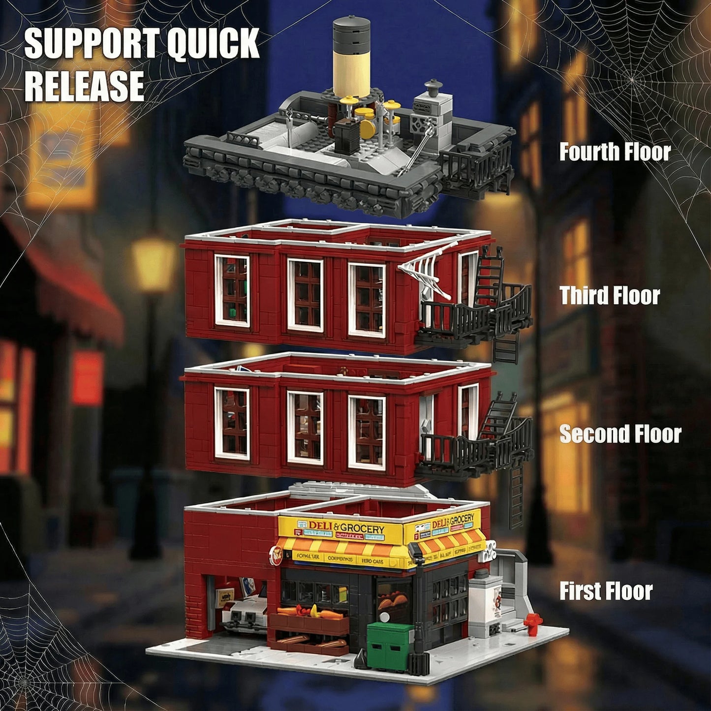 Movie Hero Architecture Series Building Sets Film Architecture Modular Building Block Assembly Model Adult Toy Collectible Gifts