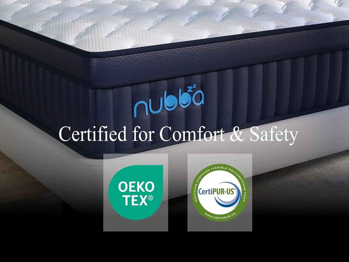 NUBBA 14" Full Size Elite Luxury Hybrid Mattress - Firm, Custom