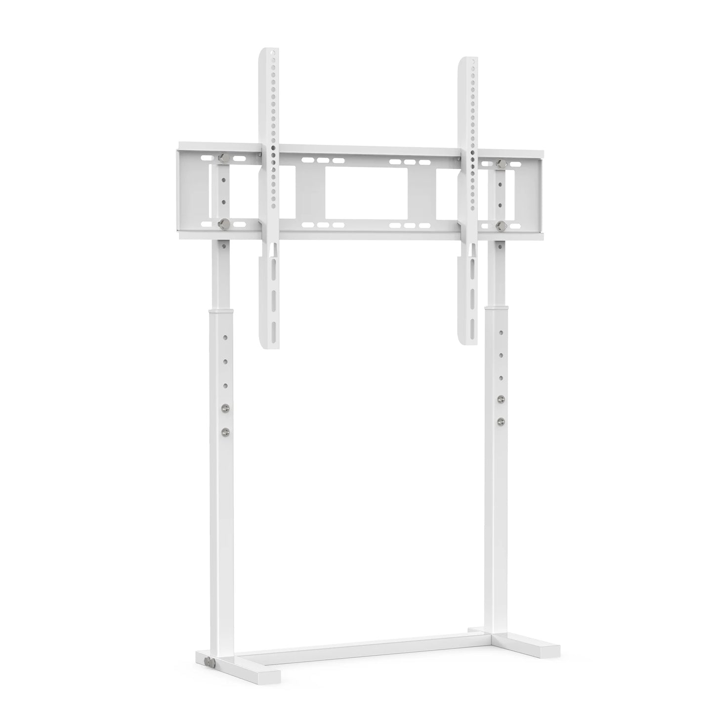 Metal Floor TV Stand Bracket Free Standing TV Mount Height Adjustable for 32-100 Inch LED LCD