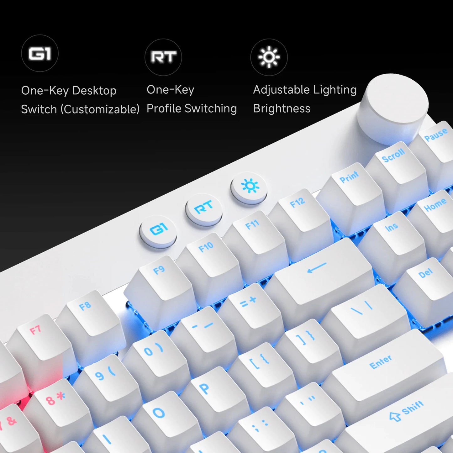 Mchose Mix87 Magnetic Swtich Keyboard Wired Gaming Keyboard 8K+256K Esport 0.08ms Low Latency E-Sports Custom Gamer Accessories