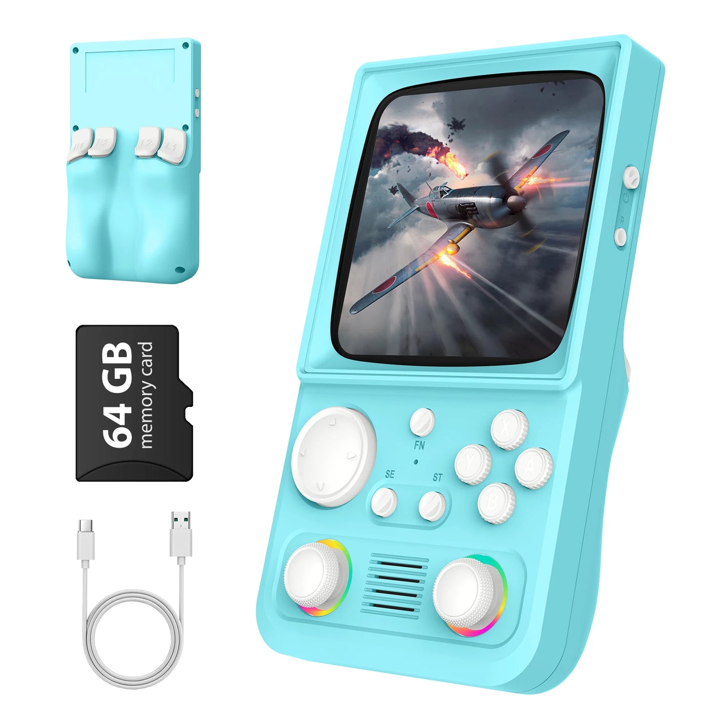 AISLPC R36T MAX Retro TV Handheld Game Console 18000+Games Wi-Fi Multiplayer 4.0" IPS Screen Portable Pocket Video Player