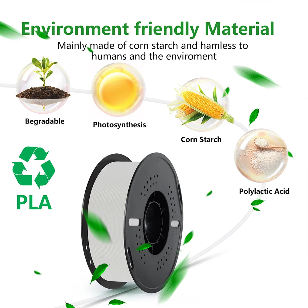 KINGROON 10KG PLA/PETG Filament 1.75mm 3D Printing Plastic Material Accuracy ±0.03mm Fast Shipping Fit Most FDM Printers
